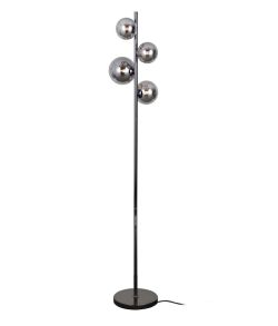 Lampa podłogowa CANELLO czarny chrom Italux FL-406007-4-BCR, cena 645.00 zł