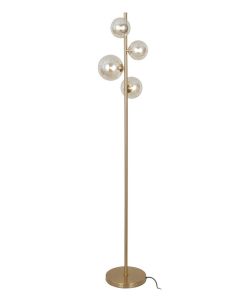 Lampa podłogowa CANELLO złota Italux FL-406007-4-HBR, cena 692.00 zł