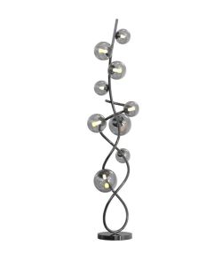 Lampa podłogowa NANCY 9 czarny chrom Wofi Premium 3014-905, cena 1749.00 zł