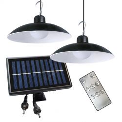 Lampa solarna wisząca podwójna SATURN IP44 12W Milagro EKO9151 funkcja ściemniania, cena 95.90 zł