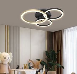 Lampa sufitowa BAYEUX okręgi LED Wofi Premium 9042-304 ze ściemniaczem, cena 1499.00 zł #1