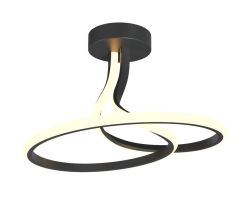 Lampa sufitowa czarna CLINT LED Zuma Line MX6349-1-3BT, cena 399.00 zł