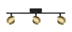 Lampa sufitowa LAFIN Italux SPL-45379-3R-BK-GD, cena 389.00 zł