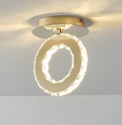 Lampa sufitowa, oprawa natynkowa GIRONA LED złota Zuma Line MX3713-1-3GT ze ściemniaczem, cena 549.00 zł