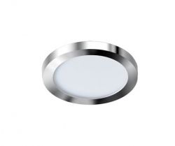 Lampa sufitowa oprawa wpuszczana chrom SLIM 9 ROUND LED IP44 Azzardo AZ2861 AZ2862 barwa światła do wyboru, cena 79.00 zł