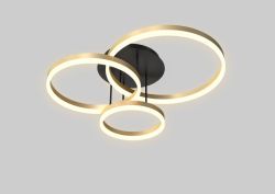 Lampa sufitowa PERPIGNON okręgi LED Wofi Premium 9049-401 ze ściemniaczem, cena 1799.00 zł #2