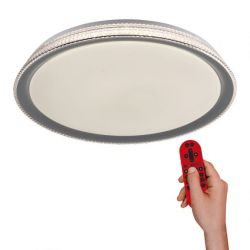 Lampa sufitowa plafon LOLA smart KARI LED RGB 51cm  Leuchten Direkt 14339-21 sterowany pilotem kolory , cena 582.00 zł