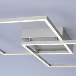 Lampa sufitowa plafon srebrny 52cm Q-INIGO LED Paul Neuhaus 6429-55 sterowana pilotem funkcja smart, cena 1403.00 zł #1