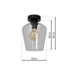 Lampa sufitowa SANTIAGO CLEAR 1xE27 Milagro MLP6602, cena 169.00 zł #1