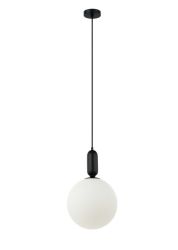 Lampa wisząca ALDEVA czarna 30cm Italux PND-02340-1L-BK, cena 257.00 zł