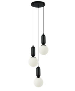 Lampa wisząca ALDEVA Italux PND-02340-3S-BK, cena 524.00 zł