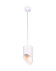 Lampa wisząca ALU II ścięta tuba biała Kaja K-4200, cena 165.00 zł