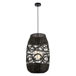 Lampa wisząca ARONA BLACK fi 40cm z ratanu Milagro ML0355, cena 645.00 zł