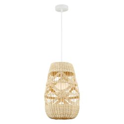 Lampa wisząca ARONA NATURAL fi 25cm z ratanu Milagro ML0352, cena 395.00 zł