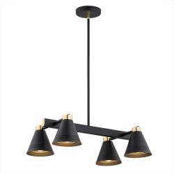 Lampa wisząca AVALONE czarna 4 Argon 1774, cena 629.00 zł