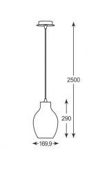 Lampa wisząca BRESSO Zuma Line P19066A-D18, cena 249.00 zł #2