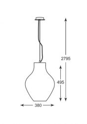 Lampa wisząca BRESSO Zuma Line P19066A-D38, cena 499.00 zł #2