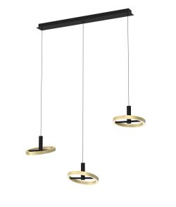 Lampa wisząca BREST potrójna na listwie LED Wofi Premium 7016-304 ze ściemniaczem, cena 1249.00 zł