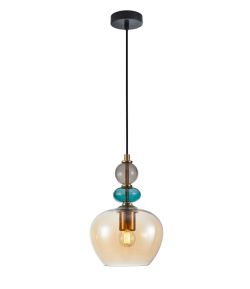 Lampa wisząca BUSCO Italux PND-30263-1A-BRO-AMB, cena 184.00 zł