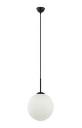 Lampa wisząca czarna 30cm DEORE Italux PND-5578-1L-BK, cena 232.00 zł