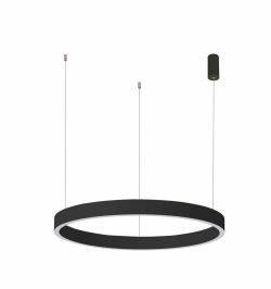 Lampa wisząca czarna BRASCO DOWN 60cm LED Italux PND-56215-060RPP-BK-3KS4K-TRDIMM, cena 792.00 zł