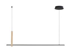 Lampa wisząca czarna CLAUD LED Zuma Line 22806M-WOOD zmiana barwy światła, cena 449.00 zł