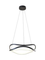 Lampa wisząca czarna HARLEY LED Zuma Line MD7864-2S-3BT, cena 849.00 zł