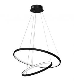 Lampa wisząca czarna ROTONDA LED 51W Milagro ML7942, cena 559.00 zł