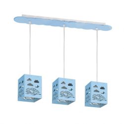 Lampa wisząca dziecięca RALLY BLUE Milagro MLP6481, cena 383.00 zł