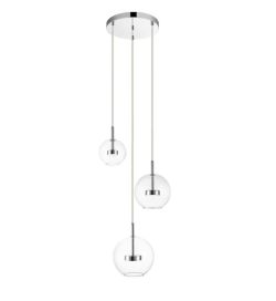 Lampa wisząca ENCELADUS LED potrójna chrom Zuma Line P0428-03L-F4AC, cena 949.00 zł