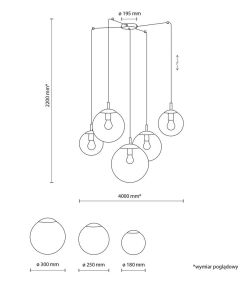 Lampa wisząca ESME 5 MIX PAJĄK TK Lighting 4796, cena 1122.00 zł #2