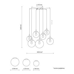 Lampa wisząca ESME 7 WHITE PAJĄK TK Lighting 4794, cena 1539.00 zł #2