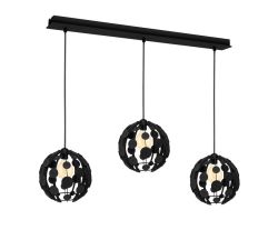 Lampa wisząca GAIA 3 BLACK WOOD Milagro MLP6327, cena 435.00 zł