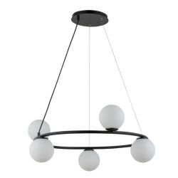 Lampa wisząca GAMA 5 koło czarna Sigma 33383, cena 634.00 zł