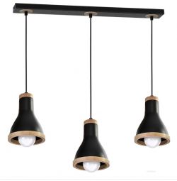 Lampa wisząca HOLLY BLACK WOOD Milagro MLP6256, cena 399.00 zł