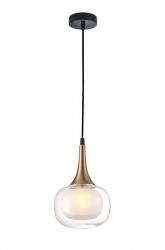 Lampa wisząca KONILA Italux PND-99709-1-BRO-CL, cena 135.00 zł