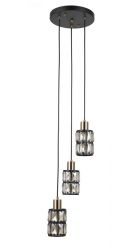 Lampa wisząca MENFI Italux PND-44236-3-BK-GD, cena 367.00 zł