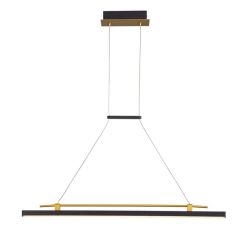 Lampa wisząca MERLOT LED Italux PND-54638F-16W-3K-BK-GD, cena 865.00 zł