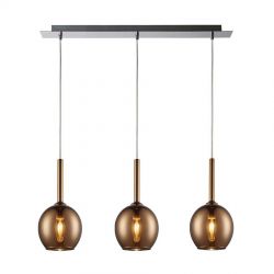 Lampa wisząca MONIC Zuma Line MD1629-3A copper, cena 699.00 zł