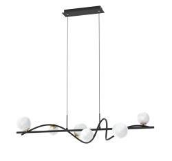 Lampa wisząca nad stół do jadalni NISYRO Zuma Line MD3145-6-EBGN, cena 699.00 zł