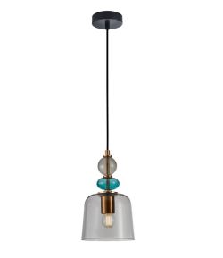 Lampa wisząca NAMOS dymiona Italux PND-27092B-MC-BRO, cena 188.00 zł