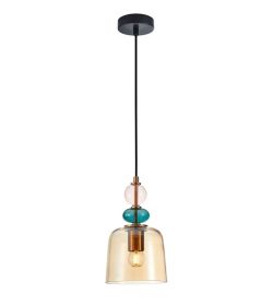 Lampa wisząca NAMOS Italux PND-27092A-MC-BRO, cena 188.00 zł