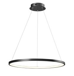 Lampa wisząca okręg czarny 60cm RAYLAN LED Leuchten Direkt PLACESOFSTYLE 89864453, cena 570.00 zł #1