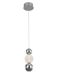 Lampa wisząca OTER pojedyńcza LED Italux PND-83728-7W-3K-CH, cena 446.00 zł