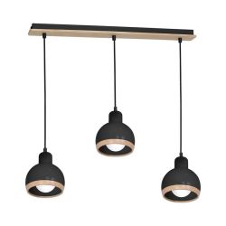 Lampa wisząca OVAL 3 BLACK Milagro MLP7046, cena 439.00 zł