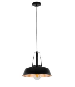 Lampa wisząca PALOMA Italux MDM-3619/1M BK+GD, cena 258.00 zł