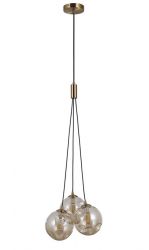 Lampa wisząca PERLOS Italux PND-54456-3-HB-AMB, cena 311.00 zł