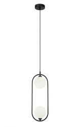 Lampa wisząca podwójna czarna LUPUS Italux PND-3965-2-BK, cena 210.00 zł