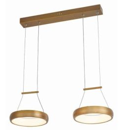 Lampa wisząca podwójna THEA LED złota Reality 338202-33, cena 485.00 zł