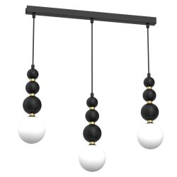 Lampa wisząca potrójna BOULE BLACK Milagro MLP0976, cena 535.00 zł